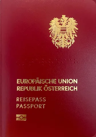 The Austrian passport cover
