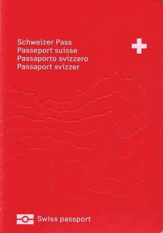 The Swiss passport cover