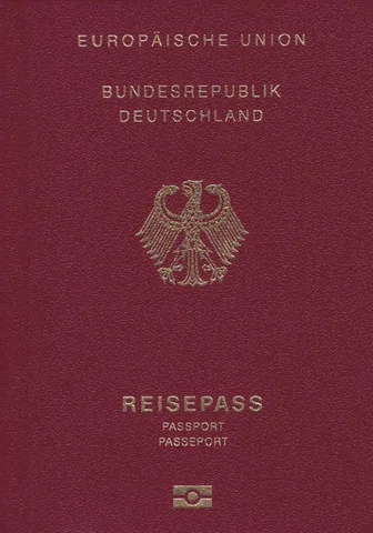 The German passport cover
