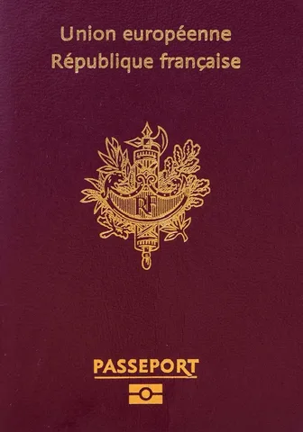 The French passport cover