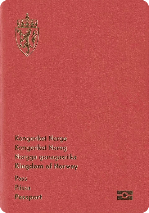 The Norwegian passport cover, as Belong Nordic shows it